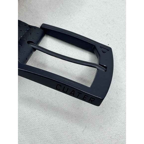 Travis Mathew Cuater Navy Blue Faux Leather Textured Golf Belt Size 40 - Picture 7 of 8